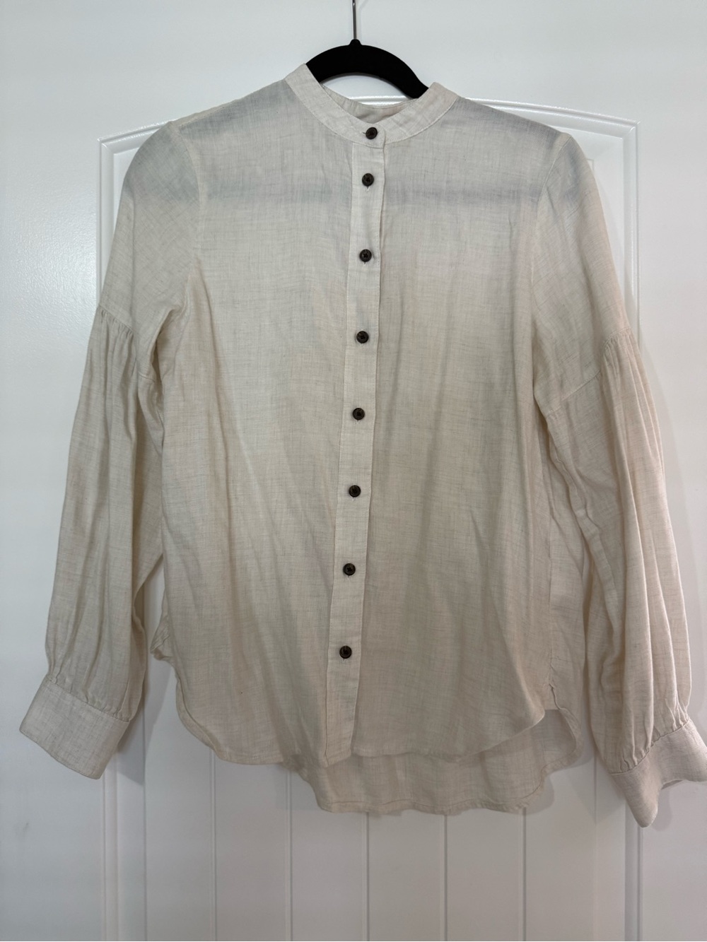Madewell Lightweight Cream Button-Up Blouse